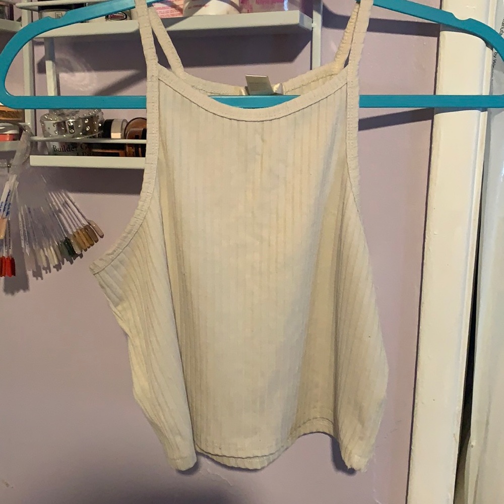 White crop top
